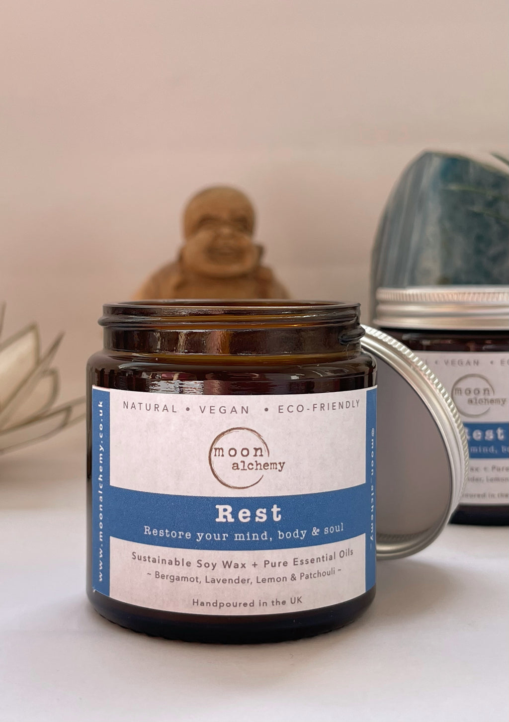 Natural Aromatherapy Candle for sleep made with essential oils